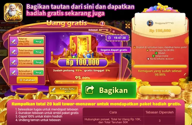 Uang Gratis Rp 100,000